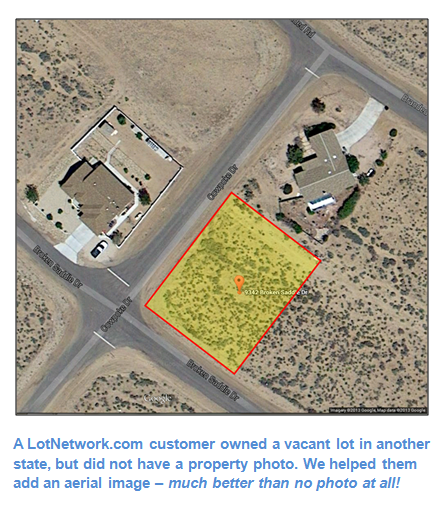 Use Aerial Images to sell Lot & Land Listings