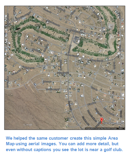 Use Area Maps to Show How Close a Property is to Nearby Amenities