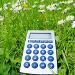 calculator in grass - converting sf to acres